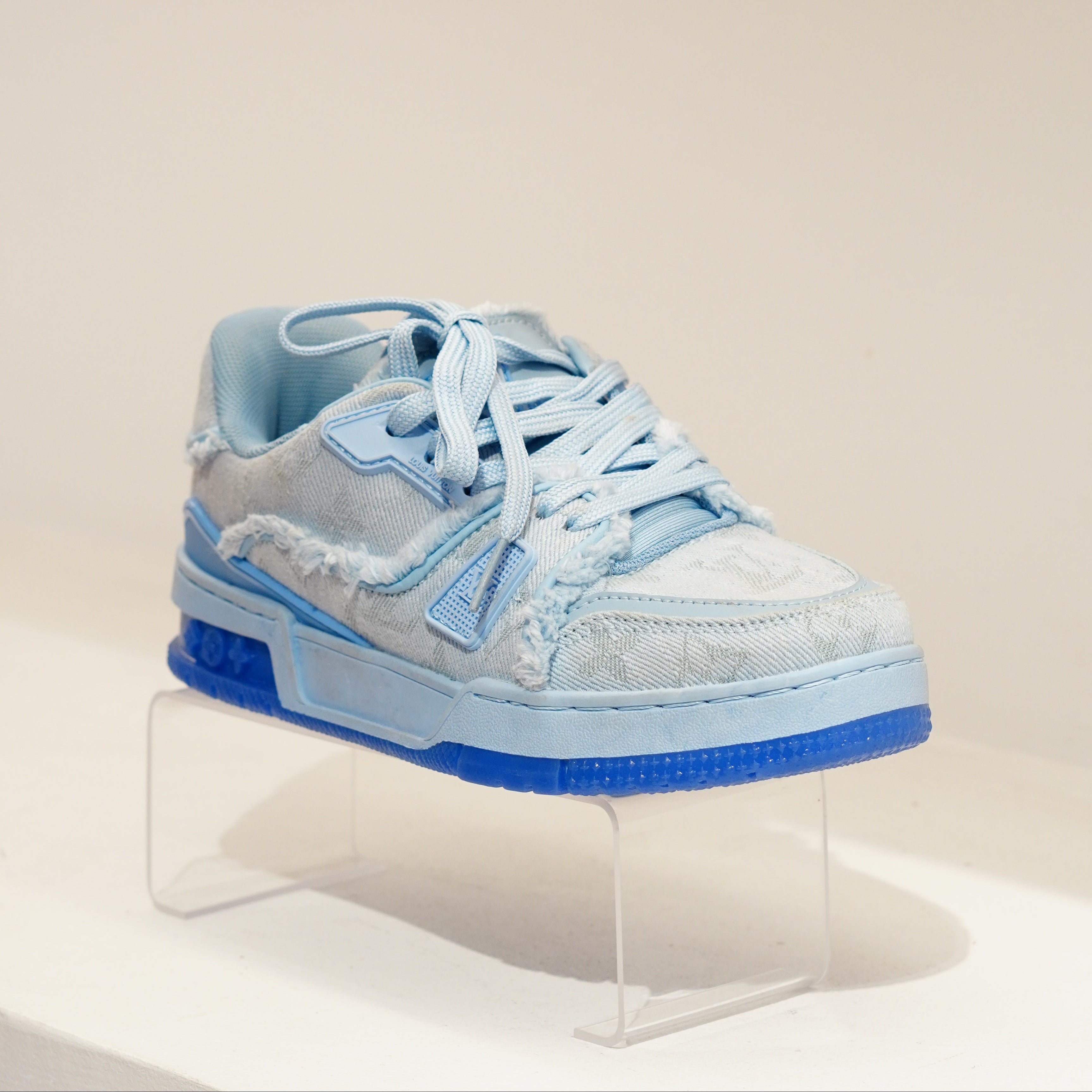 Louis Vuitton Trainer Sneaker Denim Blue