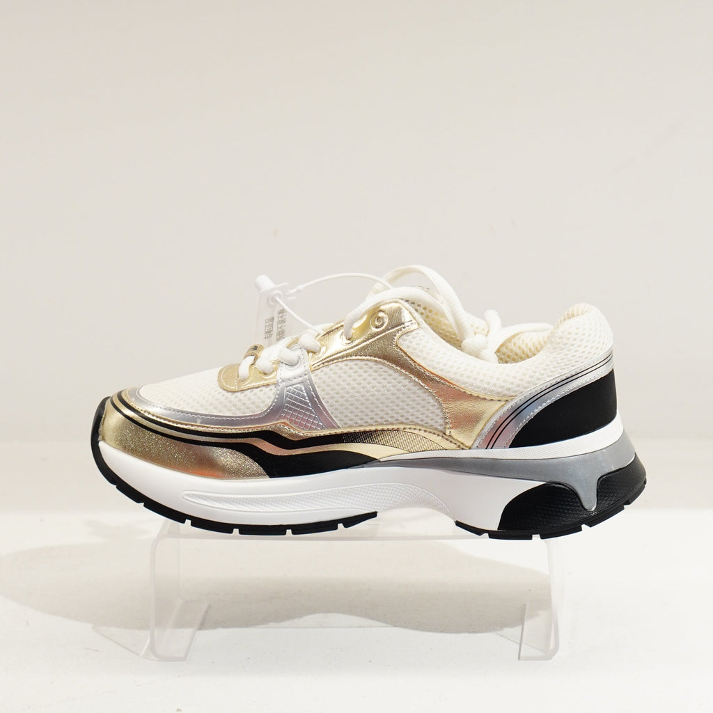 Chanel Gold Metallic Calfskin & Mixed Fibers