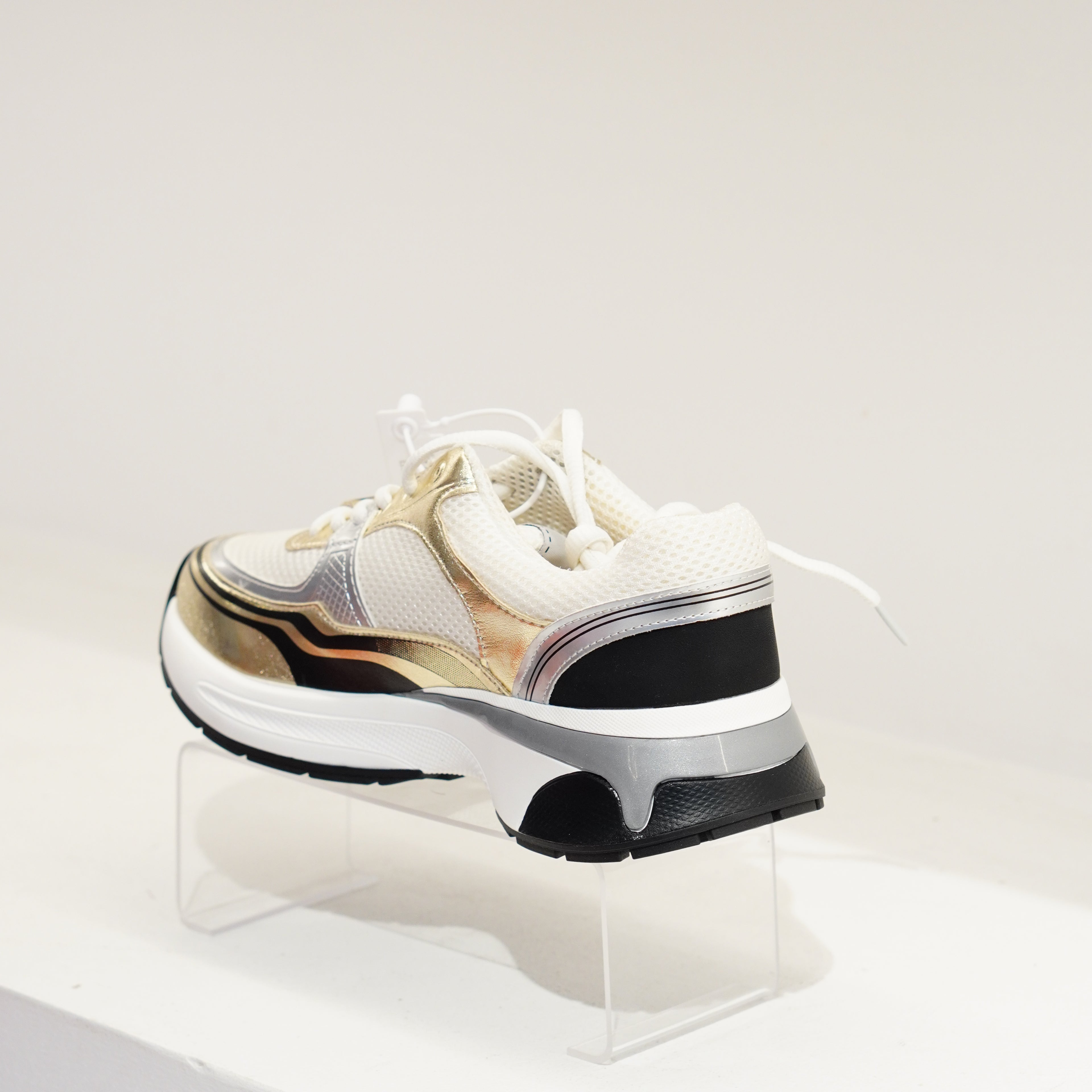 Chanel Gold Metallic Calfskin & Mixed Fibers